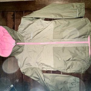 Girls Columbia fleece lined outdoor snow Omni-tech jacket coat